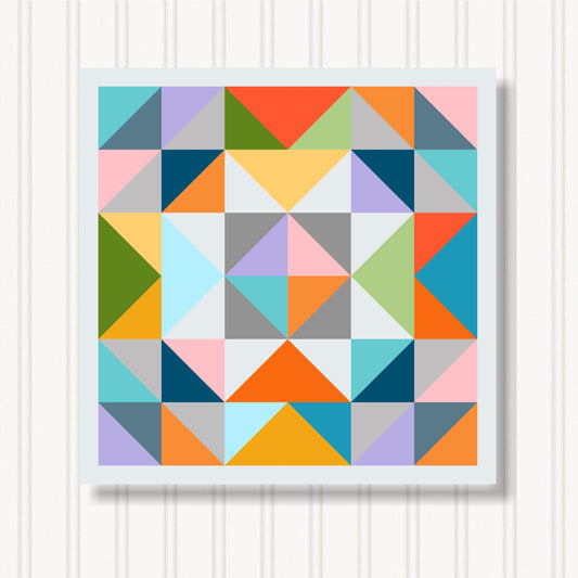 Barn Quilt Wall Art, 8 Sizes, Outdoor & Indoor Square Block, Home Decor Accent, BQ088-20