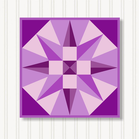 Barn Quilt Wall Art, 8 Sizes, Outdoor & Indoor Square Block, Home Decor Accent, BQ056-14