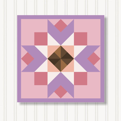 Barn Quilt Wall Art, 8 Sizes, Outdoor & Indoor Square Block, Home Decor Accent, BQ130-04