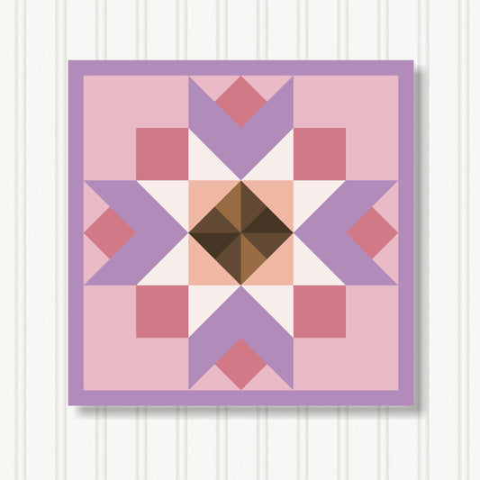 Barn Quilt Wall Art, 8 Sizes, Outdoor & Indoor Square Block, Home Decor Accent, BQ130-04