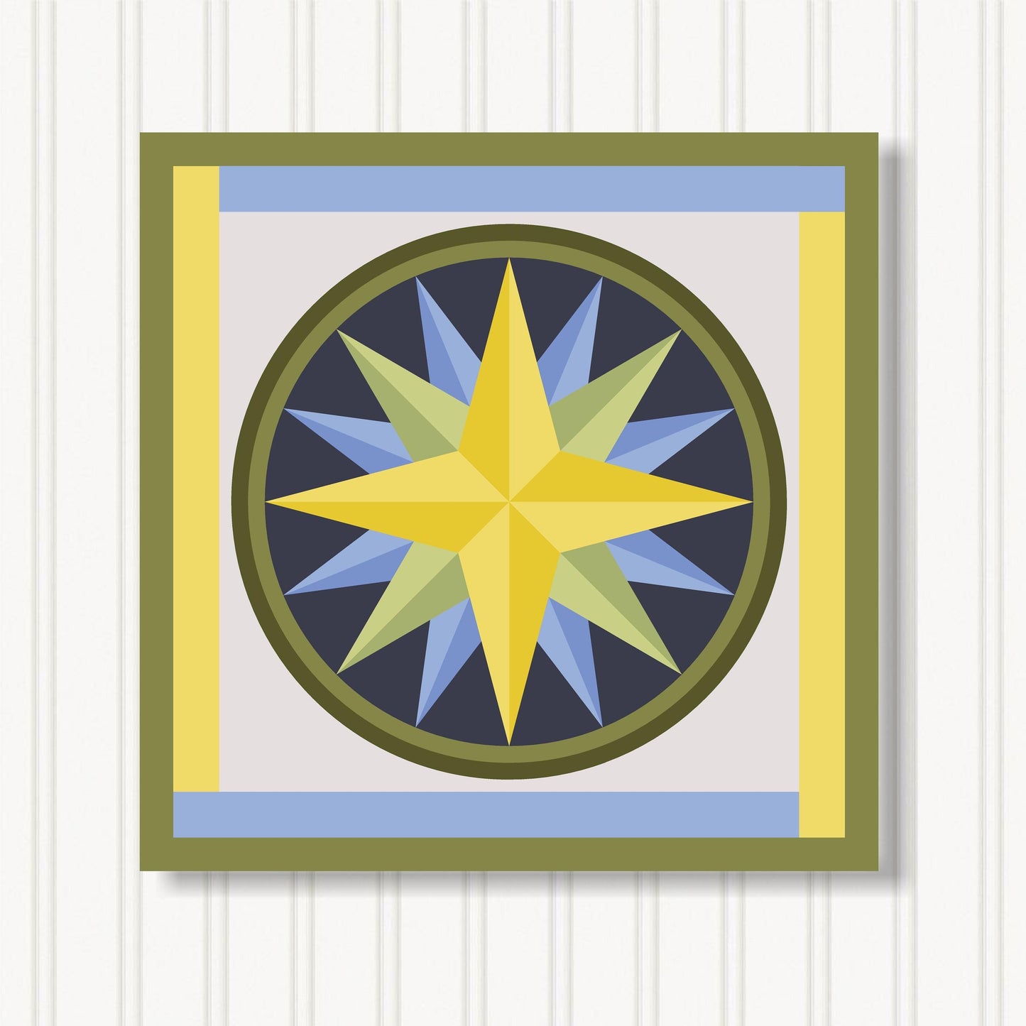 Barn Quilt Wall Art, 8 Sizes, Outdoor & Indoor Square Block, Home Decor Accent, BQ024-24