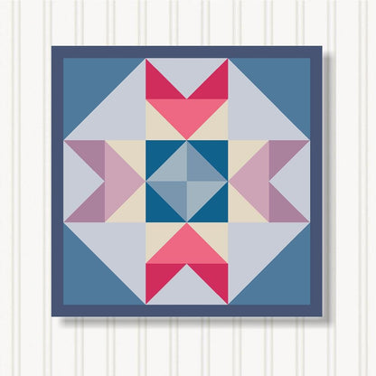Barn Quilt Wall Art, 8 Sizes, Outdoor & Indoor Square Block, Home Decor Accent, BQ131-02
