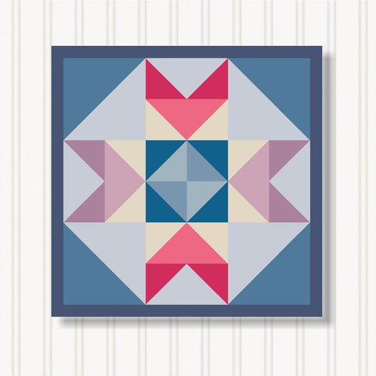 Barn Quilt Wall Art, 8 Sizes, Outdoor & Indoor Square Block, Home Decor Accent, BQ131-02