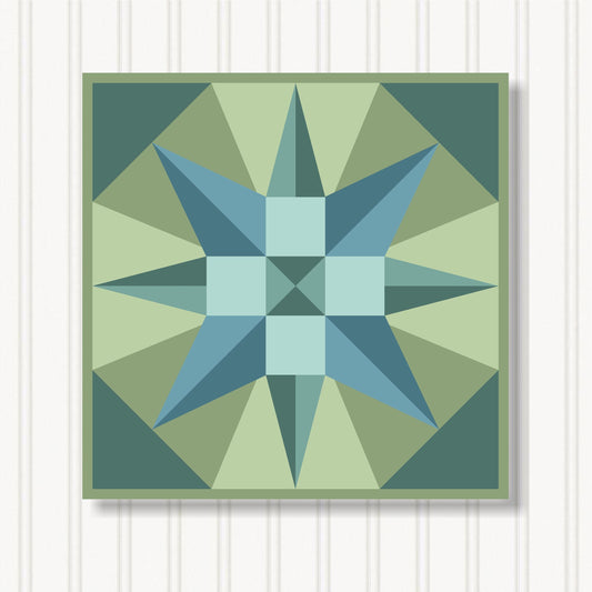 Barn Quilt Wall Art, 8 Sizes, Outdoor & Indoor Square Block, Home Decor Accent, BQ056-04