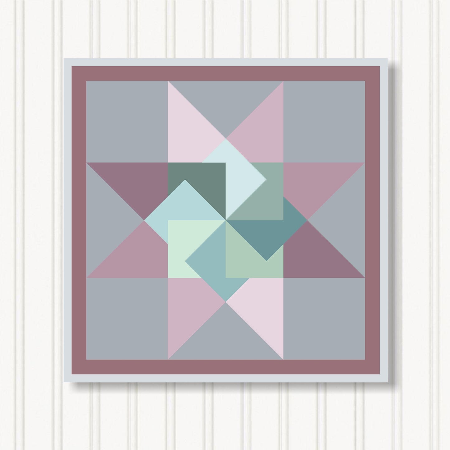 Barn Quilt Wall Art, 8 Sizes, Outdoor & Indoor Square Block, Home Decor Accent, BQ079-03