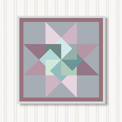 Barn Quilt Wall Art, 8 Sizes, Outdoor & Indoor Square Block, Home Decor Accent, BQ079-03