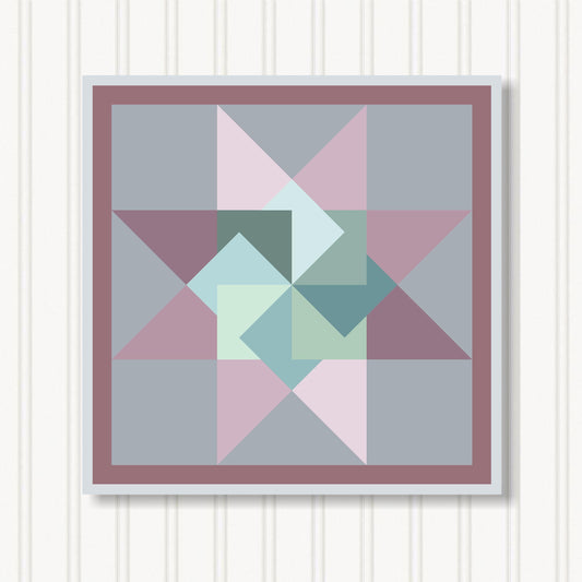 Barn Quilt Wall Art, 8 Sizes, Outdoor & Indoor Square Block, Home Decor Accent, BQ079-03