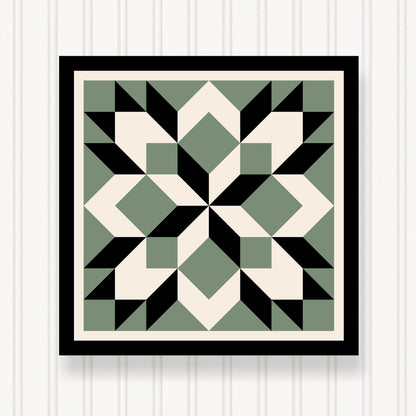 Barn Quilt Wall Art, 8 Sizes, Outdoor & Indoor Square Block, Home Decor Accent, BQ122