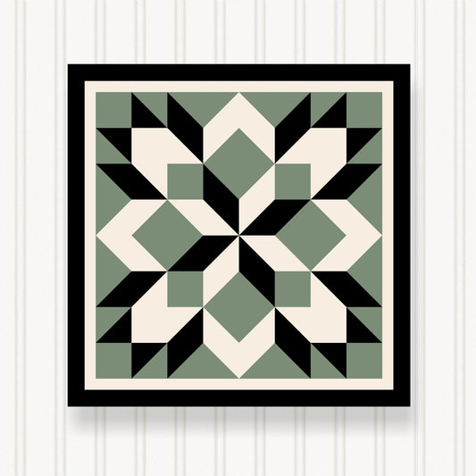Barn Quilt Wall Art, 8 Sizes, Outdoor & Indoor Square Block, Home Decor Accent, BQ122