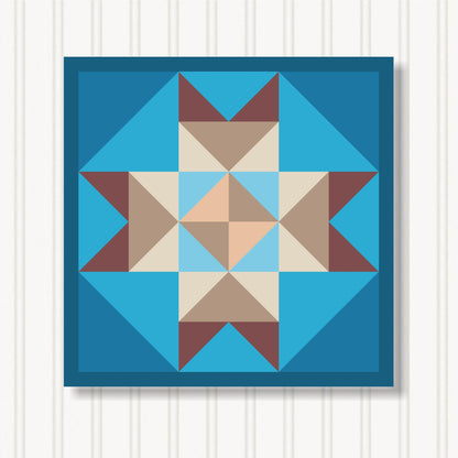 Barn Quilt Wall Art, 8 Sizes, Outdoor & Indoor Square Block, Home Decor Accent, BQ131-17