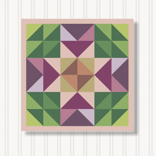 Barn Quilt Wall Art, 8 Sizes, Outdoor & Indoor Square Block, Home Decor Accent, BQ088-05