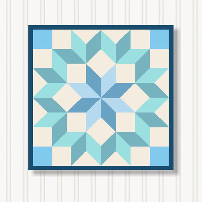 Barn Quilt Wall Art, 8 Sizes, Outdoor & Indoor Square Block, Home Decor Accent, BQ103-11
