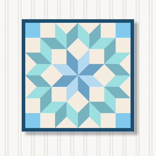 Barn Quilt Wall Art, 8 Sizes, Outdoor & Indoor Square Block, Home Decor Accent, BQ103-11