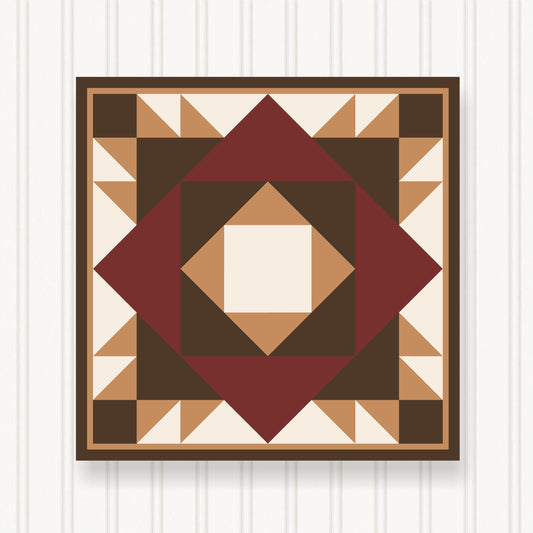 Barn Quilt Wall Art, 8 Sizes, Outdoor & Indoor Square Block, Home Decor Accent, BQ129-05