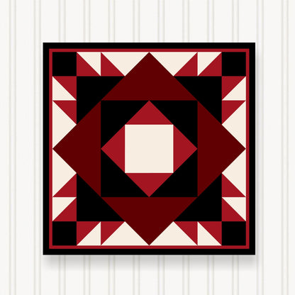 Barn Quilt Wall Art, 8 Sizes, Outdoor & Indoor Square Block, Home Decor Accent, BQ129-04