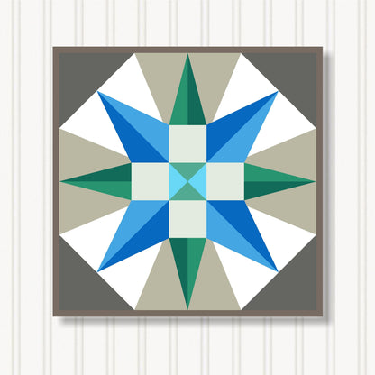 Barn Quilt Wall Art, 8 Sizes, Outdoor & Indoor Square Block, Home Decor Accent, BQ056-11