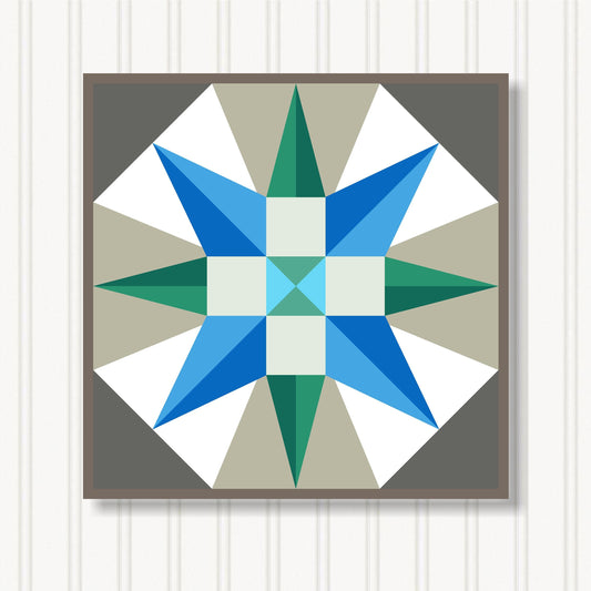 Barn Quilt Wall Art, 8 Sizes, Outdoor & Indoor Square Block, Home Decor Accent, BQ056-11