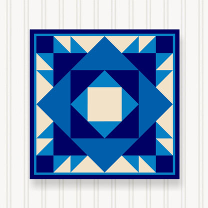 Barn Quilt Wall Art, 8 Sizes, Outdoor & Indoor Square Block, Home Decor Accent, BQ129-01