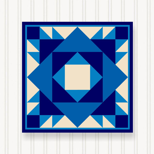 Barn Quilt Wall Art, 8 Sizes, Outdoor & Indoor Square Block, Home Decor Accent, BQ129-01