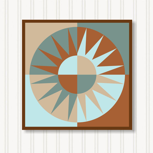 Barn Quilt Wall Art, 8 Sizes, Outdoor & Indoor Square Block, Home Decor Accent, BQ002-24