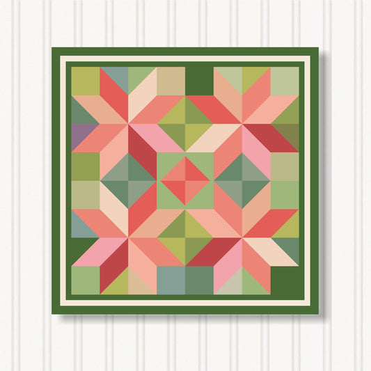 Barn Quilt Wall Art, 8 Sizes, Outdoor & Indoor Square Block, Home Decor Accent, BQ033-09