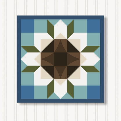 Barn Quilt Wall Art, 8 Sizes, Outdoor & Indoor Square Block, Home Decor Accent, BQ051-07