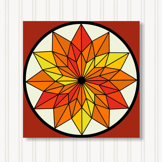 Barn Quilt Wall Art, 8 Sizes, Outdoor & Indoor Square Block, Home Decor Accent, BQ058-13