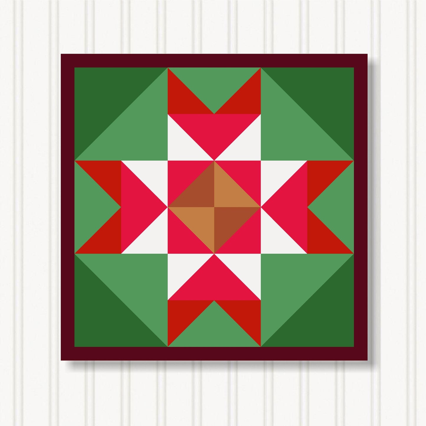Barn Quilt Wall Art, 8 Sizes, Outdoor & Indoor Square Block, Home Decor Accent, BQ131-05