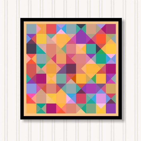 Barn Quilt Wall Art, 8 Sizes, Outdoor & Indoor Square Block, Home Decor Accent, BQ143