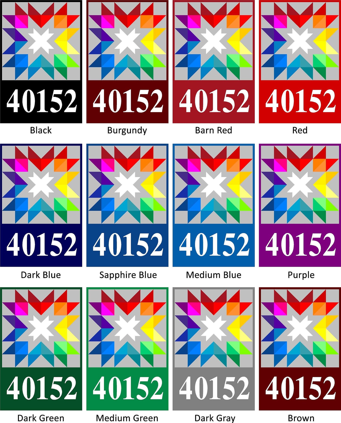 Barn Quilt Address Number / Sign - Premium Quality (No Wood) - Choose any of our patterns - Beautiful and Maintenance-Free