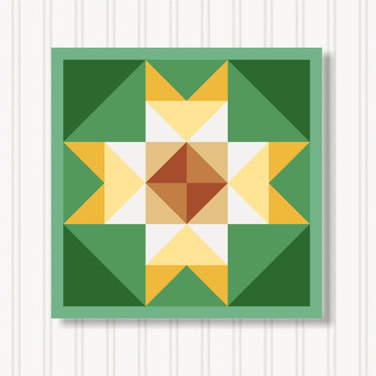 Barn Quilt Wall Art, 8 Sizes, Outdoor & Indoor Square Block, Home Decor Accent, BQ131-06