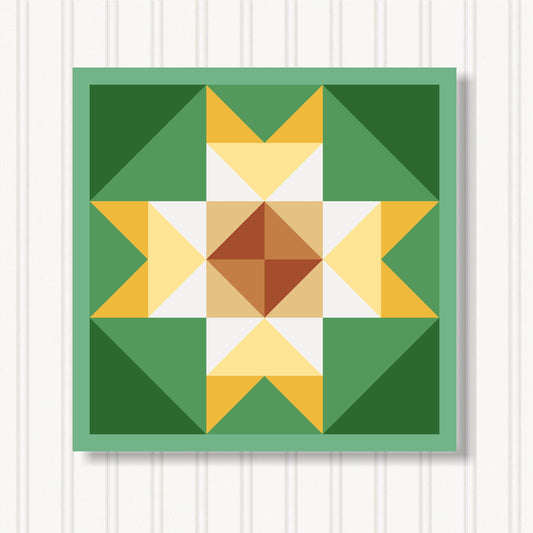 Barn Quilt Wall Art, 8 Sizes, Outdoor & Indoor Square Block, Home Decor Accent, BQ131-06