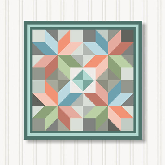 Barn Quilt Wall Art, 8 Sizes, Outdoor & Indoor Square Block, Home Decor Accent, BQ033-15