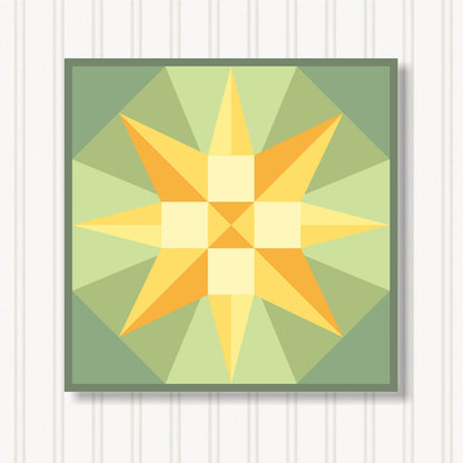 Barn Quilt Wall Art, 8 Sizes, Outdoor & Indoor Square Block, Home Decor Accent, BQ056-05