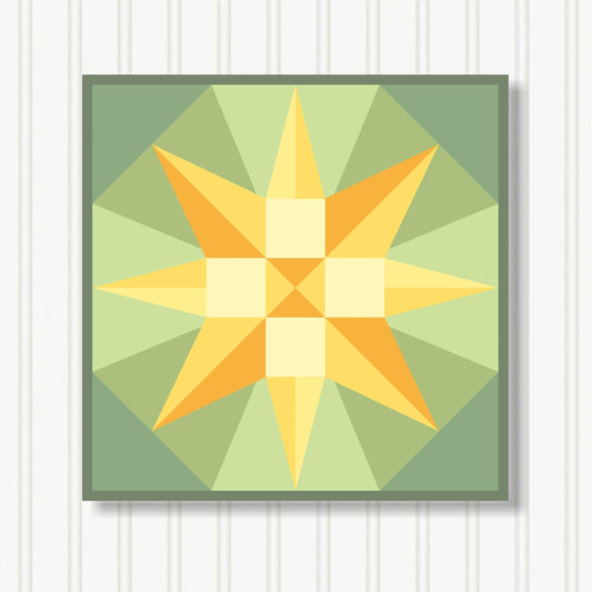 Barn Quilt Wall Art, 8 Sizes, Outdoor & Indoor Square Block, Home Decor Accent, BQ056-05