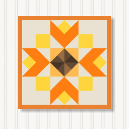 Barn Quilt Wall Art, 8 Sizes, Outdoor & Indoor Square Block, Home Decor Accent, BQ130-11