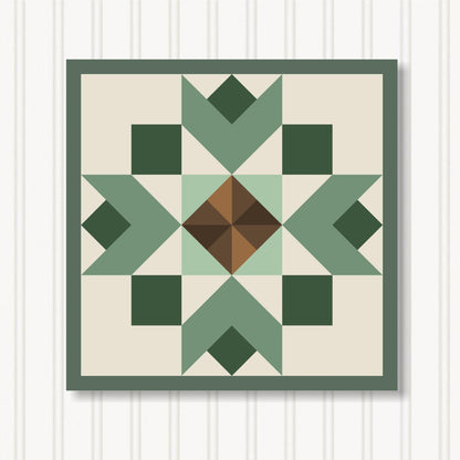 Barn Quilt Wall Art, 8 Sizes, Outdoor & Indoor Square Block, Home Decor Accent, BQ130-09