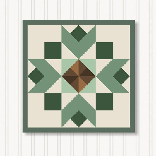 Barn Quilt Wall Art, 8 Sizes, Outdoor & Indoor Square Block, Home Decor Accent, BQ130-09
