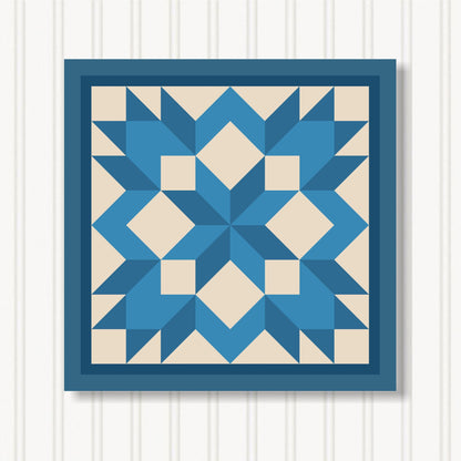 Barn Quilt Wall Art, 8 Sizes, Outdoor & Indoor Square Block, Home Decor Accent, BQ122-13