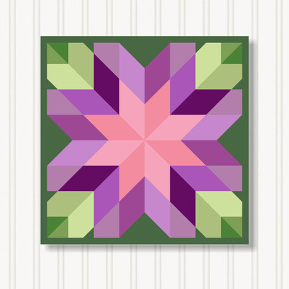 Barn Quilt Wall Art, 8 Sizes, Outdoor & Indoor Square Block, Home Decor Accent, BQ110-28