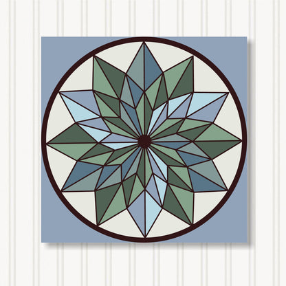 Barn Quilt Wall Art, 8 Sizes, Outdoor & Indoor Square Block, Home Decor Accent, BQ058-17