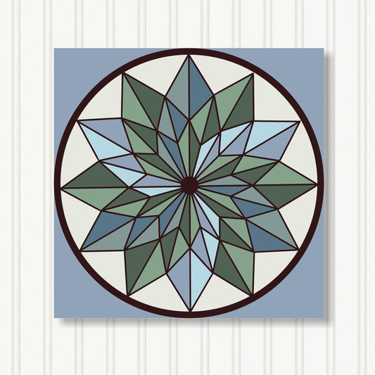 Barn Quilt Wall Art, 8 Sizes, Outdoor & Indoor Square Block, Home Decor Accent, BQ058-17