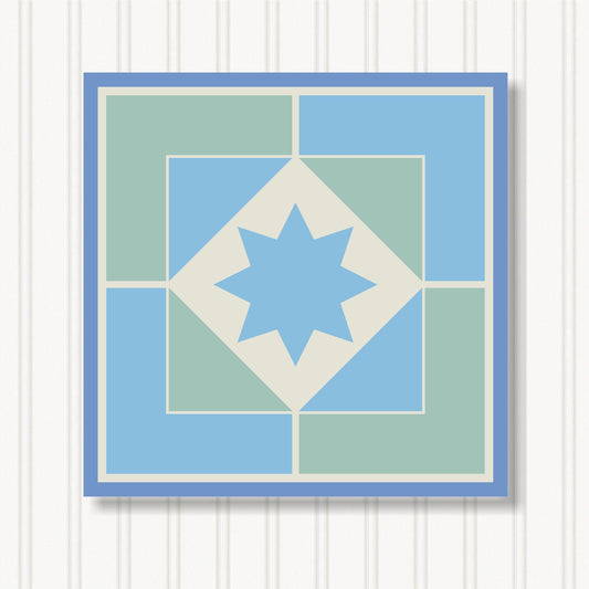 Barn Quilt Wall Art, 8 Sizes, Outdoor & Indoor Square Block, Home Decor Accent, BQ066-20