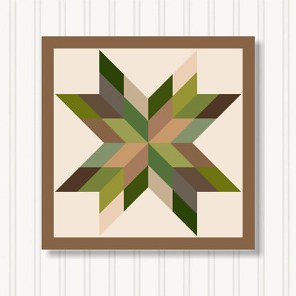 Barn Quilt Wall Art, 8 Sizes, Outdoor & Indoor Square Block, Home Decor Accent, BQ087-21
