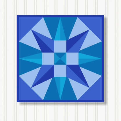 Barn Quilt Wall Art, 8 Sizes, Outdoor & Indoor Square Block, Home Decor Accent, BQ056-15