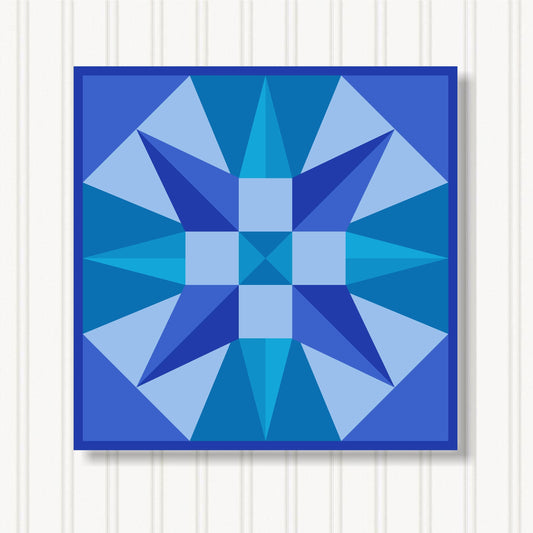 Barn Quilt Wall Art, 8 Sizes, Outdoor & Indoor Square Block, Home Decor Accent, BQ056-15