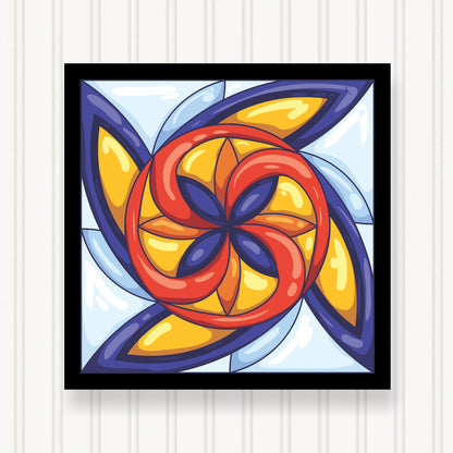 Barn Quilt Wall Art, 8 Sizes, Outdoor & Indoor Square Block, Home Decor Accent, BQ041