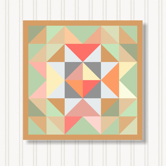 Barn Quilt Wall Art, 8 Sizes, Outdoor & Indoor Square Block, Home Decor Accent, BQ088-15
