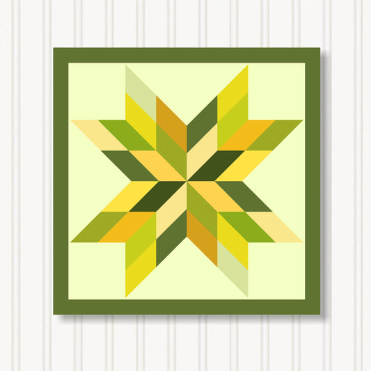 Barn Quilt Wall Art, 8 Sizes, Outdoor & Indoor Square Block, Home Decor Accent, BQ087-17