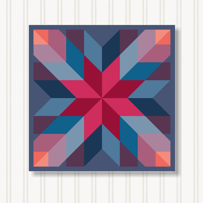 Barn Quilt Wall Art, 8 Sizes, Outdoor & Indoor Square Block, Home Decor Accent, BQ110-32